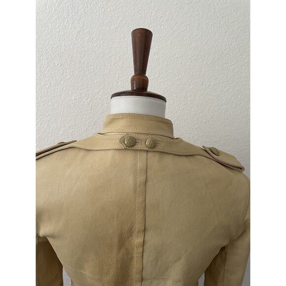 3.1 Phillip Lim Jacket Lamb Leather Button Front FLAW - Picture 15 of 16